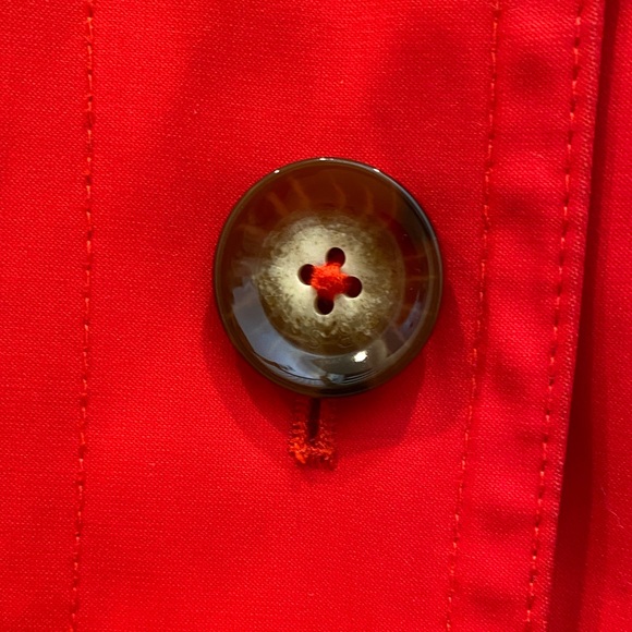 Michael Kors Bold Red Trench Coat, Size XS - Picture 4 of 14